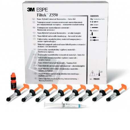 Filtek Z550 (Филтек) набор (8шпр х 4гр;  AdperSinglBond 6мл;  EtchGel 3мл), 3М 7050IK