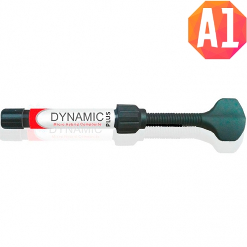 Dynamic Plus A1, шприц (4гр), микрогибридный композит President Dental Germany