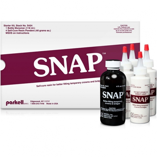 SNAP набор (4пор.х40г+мономер)-пластмасса для временных коронок