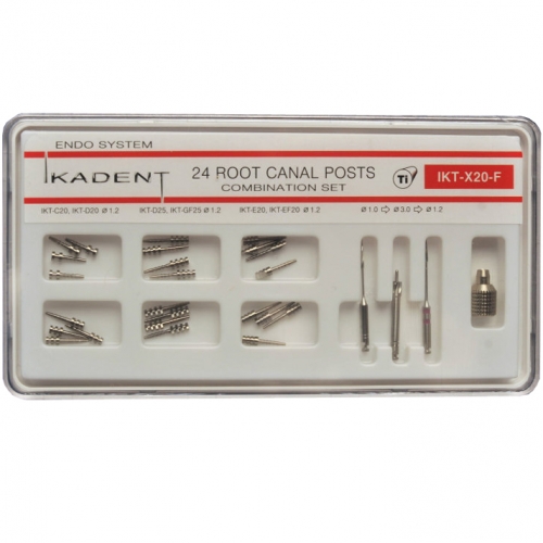 Штифты титановые Ikadent IKT-X20-F (С20 х 4, D20 х 4, D25 х 4, GF25 х 4, E20 х 4, EF20 х 4, развертк