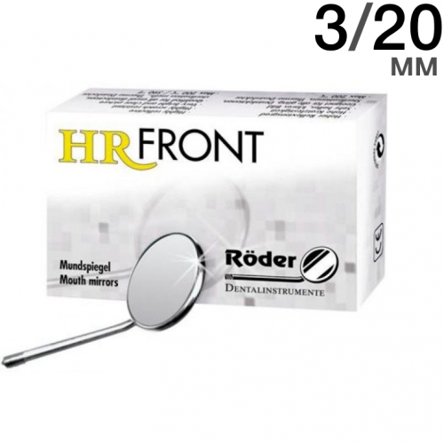 Зеркало HR FRONT, размер 3/20мм, плоское, упаковка 12 шт., Röder (Германия)