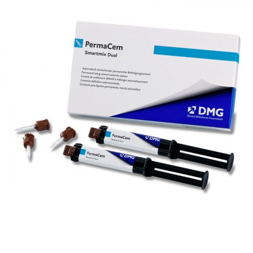 Permacem Smartmix Dual (2 шприца х 10гр) композитный цемент двойного отверждения 212035, DMG