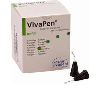 Канюли VivaPen Snap-On для адгезива в форме ручки 100 штук, Ivoclar 627178