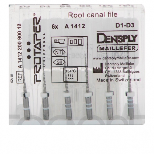 ProTaper Retreatment D1-D3 асс. (D1х2, D2х2, D3х2) - для распломбировки каналов