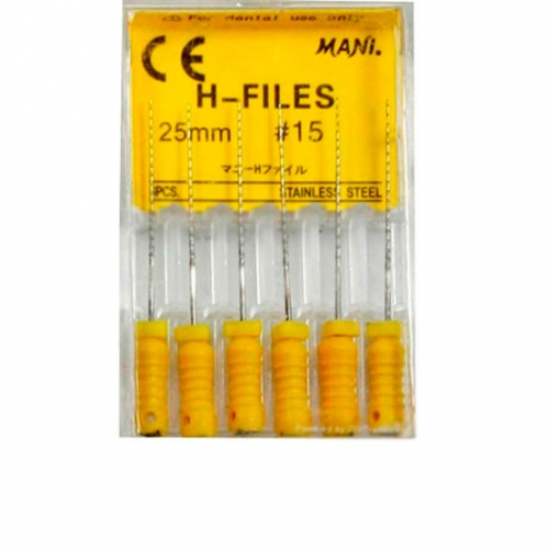 H-Files №15 (25мм), 6шт MANI