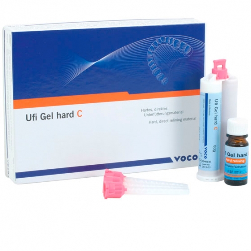 Ufi Gel hard C набор Voco 2215 комплект: картридж 80 г, адгезив во флаконе 10 мл, принадлежности