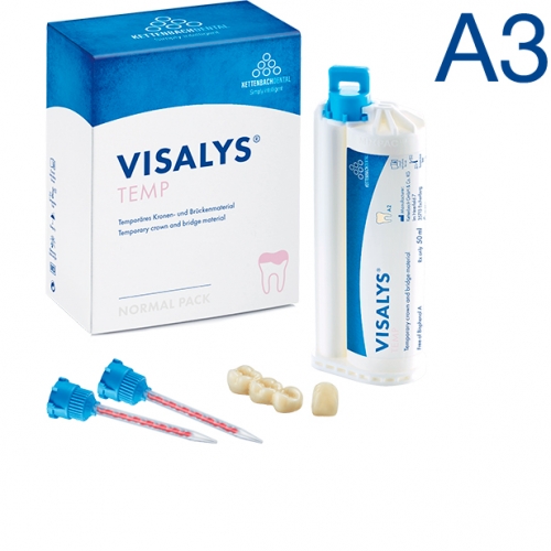 Visalys Temp A3 1:10 (50мл, 15 смес.) для временных реставраций, Kettenbach 13782