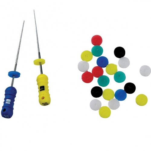 Endo-Stops 120шт.-ограничители для эндодонтические инструментов без отверстий, 6цветов., ДИАДЕНТ