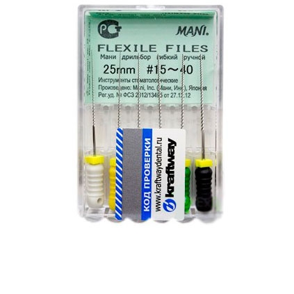 Flexile Files Мани №15-40 - (25 мм) упаковка 6 шт.