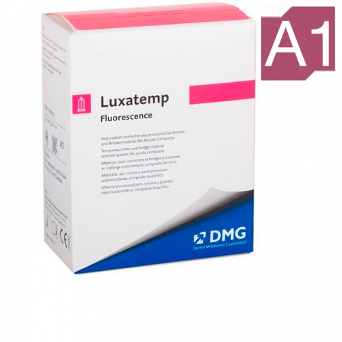 Luxatemp Fluorescence A1 (1 картридж 76г+15 насадок) самополимеризующийся композит 110585, DMG