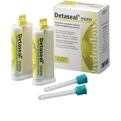 Detaseal hydroflow Mono.А-Силик.оттискной мат-л,баз.слой средней вяз-и(База+кат-р 2х50мл,канюли зел)