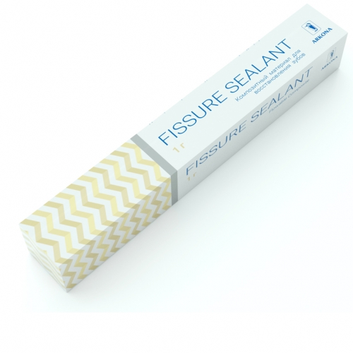 FISSURE SEALANT, 1гр - ПРОЗРАЧНЫЙ светоотверждаемый наногибридный композит типа "flow" для герметиза