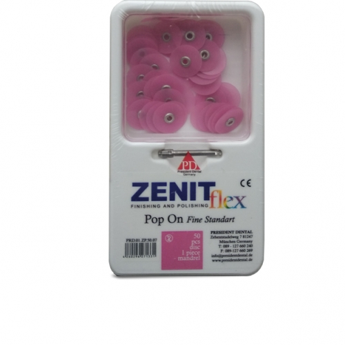 Диски Zenit flex Pop On мягкие D14мм розовые (50шт/1 дискодер)