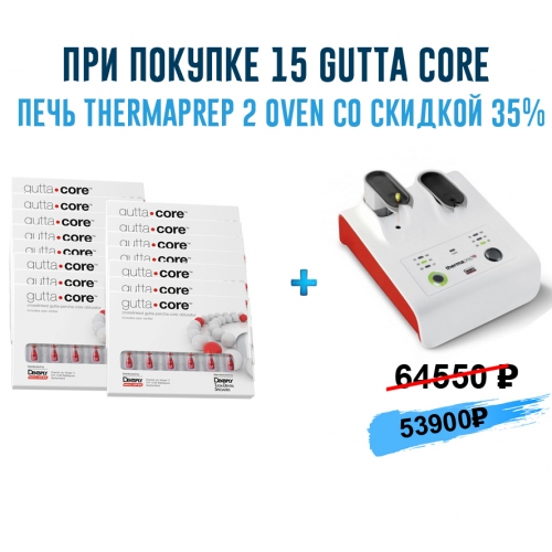 Акция: Gutta Core (блистер 6 шт) - 15шт.+ печь ThermaPrep 2 Oven со скидкой 35%