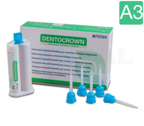 DentoCrown цв.А3 картридж 50мл (76г)-Материал композитный для временных коронок, ITENA.