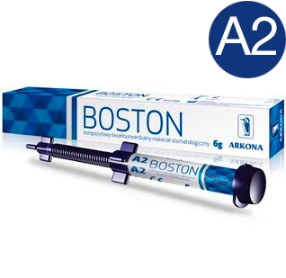 BOSTON цвет А2, шприц (6гр.) - светоотверждаемый микрогибридный композитный материал, ARKONA (Польша