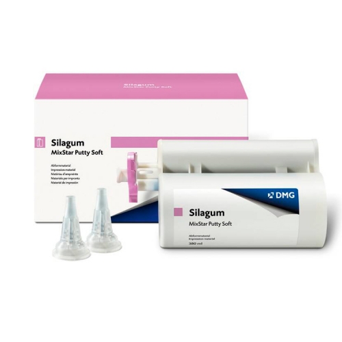 SILAGUM MIXSTAR Putty Soft, картридж 390мл, 10 смешивающих насадок  909534