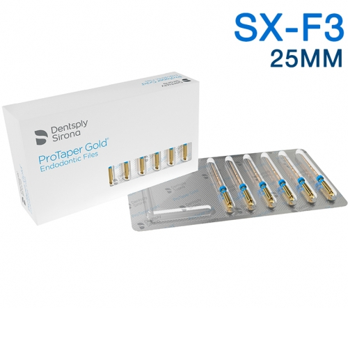  PROTAPER GOLD ASSORT SX-F3 25MM (Стерильные), 6шт.  Maillefer