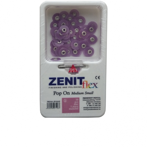Диски Zenit flex Pop On средние D10мм фиолетовые (50шт/1 дискодер)