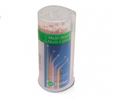 Аппликаторы Multi-Brush Multi-Colors Small (розовые) 100 шт