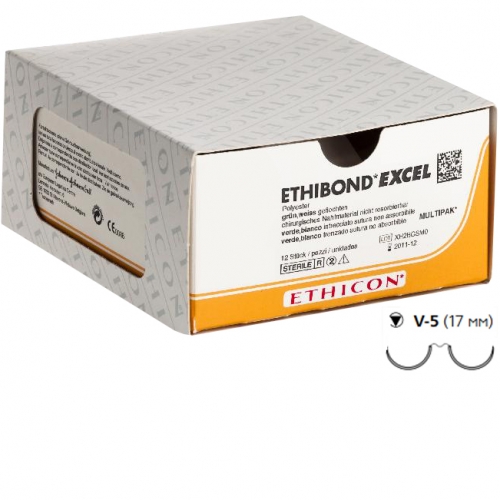 ETHIBOND EXCEL (этибонд Эксель) W6917- 2/0, белый, 90 см, кол.-реж.,17 мм х 2, 1/2, Johnson & Johnso