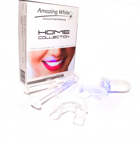 Amazing White Home Collection Plus-набор домашнее отбеливание с мини-лампой и каппами