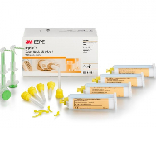 Imprint 4 Super Quick Ultra Light 71491 (4х50мл, насадки) - винилполисилоксановый оттискной материал