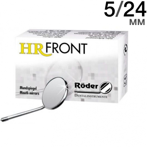 Зеркало HR FRONT, размер 5/24мм, плоское, упаковка 12 шт., Röder (Германия)