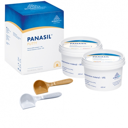 Panasil Putty (2*450 мл)-А-силиконовый слепочный материал (базовый), Kettenbach 11101