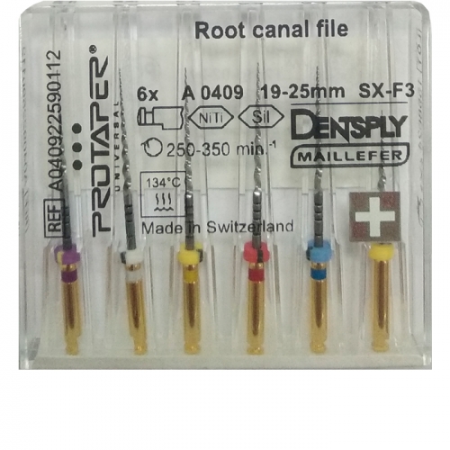 PROTAPER Universal машинный SX-F3 25мм ассорти (SX,S1,S2,F1,F2,F3) (6 шт.)
