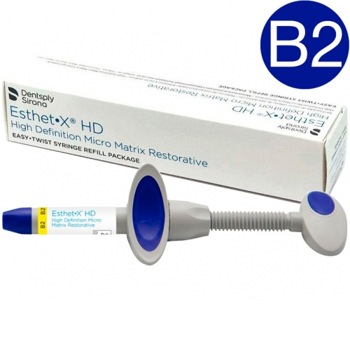 Esthet-X HD B2, шприц 3гр - улучшенный микроматричный композит, Dentsply