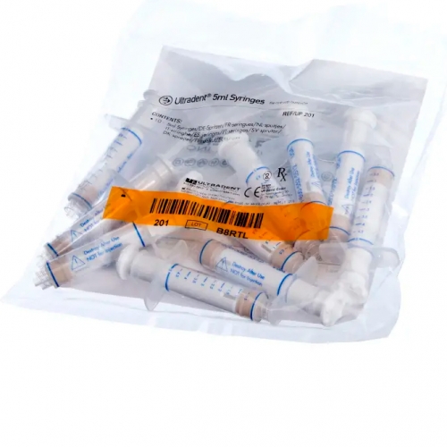 Plastic syringe-Шприцы эндодонтические 5мл, 10шт., Ultradent