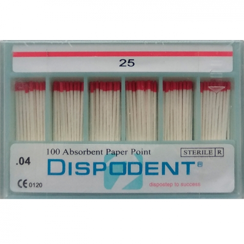 Абсорберы конусные 04 №25 (100шт), Dispodent