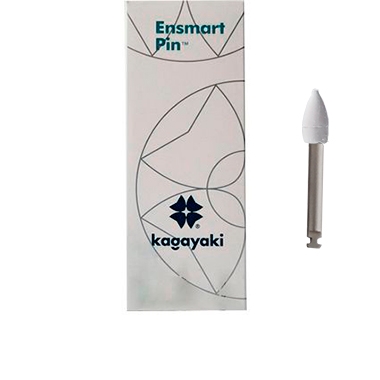 Полиры силиконовые Ensmart Pin Пуля (бел. груб.), 10шт. на метал.ножке, (ENP 125-1S), Kagayaki