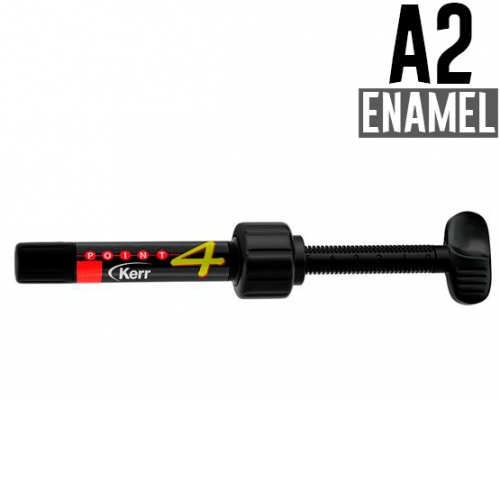 Point 4 Enamel A2, шприц (4гр), микрогибридный композит Kerr