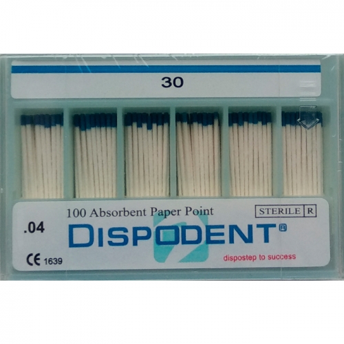Абсорберы конусные 04 №30 (100шт), Dispodent