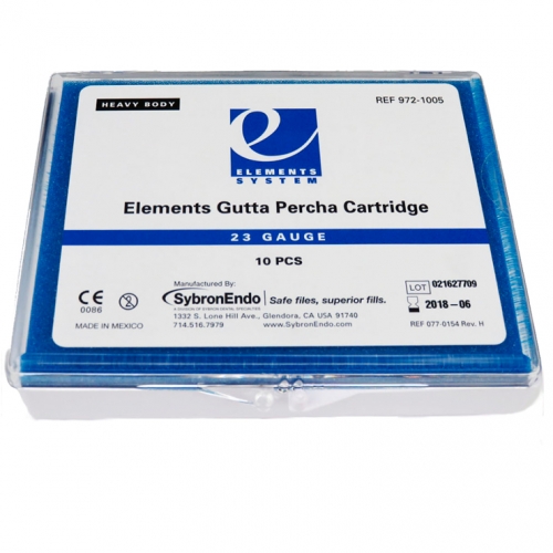 Elements Gutta Percha Cartridge (972-1005), 23 GA высокая вязкость /10 шт./