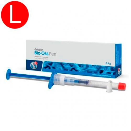 Bio-Oss Pen (0,5г), гранулы 1-2 мм, размер L, гранулированный в аппликаторах, натуральный костнозаме