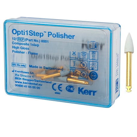 8001 Резинки Opti1Step, пламя, 12шт., Kerr