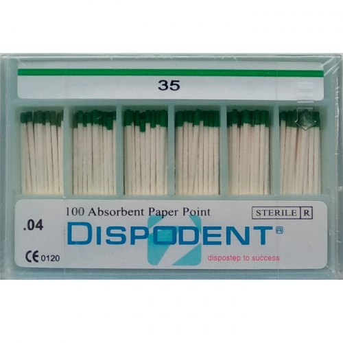Абсорберы конусные 04 №35 (100шт), Dispodent