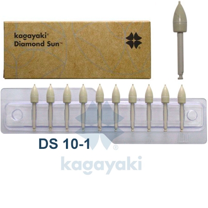 Полиры алмазные Kagayaki Diamond Sun 10шт.-Пуля (конус)  DS10-1