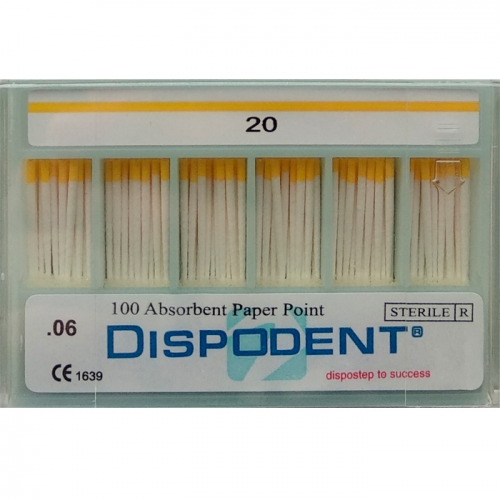 Абсорберы конусные 06 №20 (100шт), Dispodent