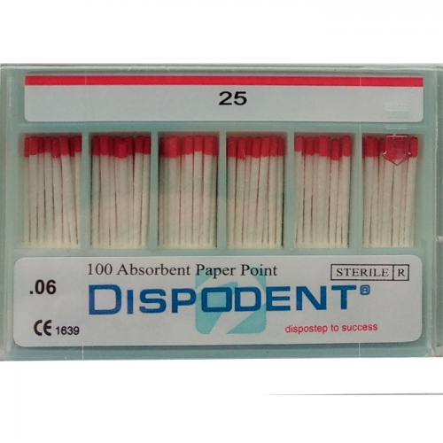 Абсорберы конусные 06 №25 (100шт), Dispodent