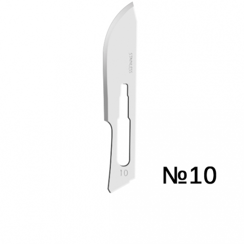 Лезвия для скальпеля одноразовые №10 SteeLuxe (100 шт) Apexmed
