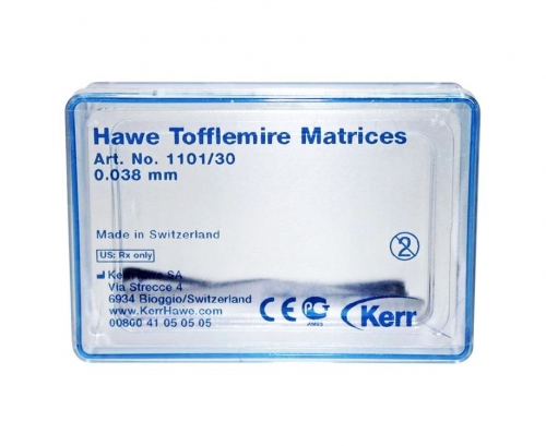 Матрицы Hawe Tofflemire, толщина 0,038 мм, 30 шт 1101/30   