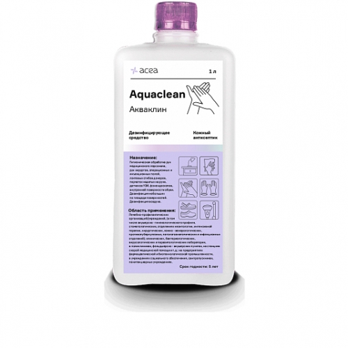 Aguaclean (бесспиртовой кожный антисептик с дозатором), 1 л., acea