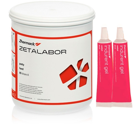 Zetalabor-лабораторный С-силикон (5кг)+2 Катализатора Indurent Gel (60мл), 400798, Zhermack