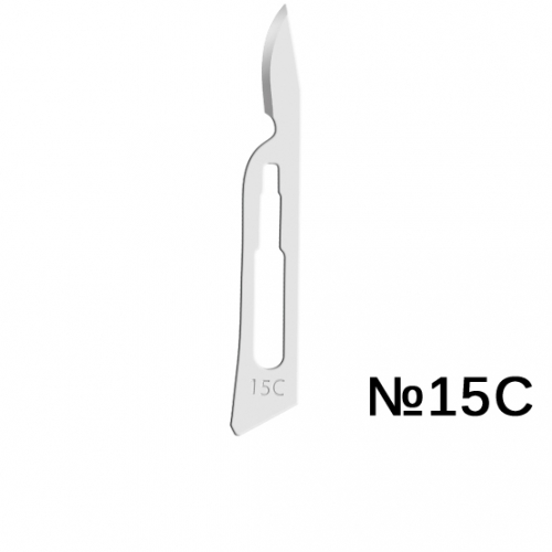 Лезвия для скальпеля одноразовые №15C SteeLuxe (100 шт) Apexmed