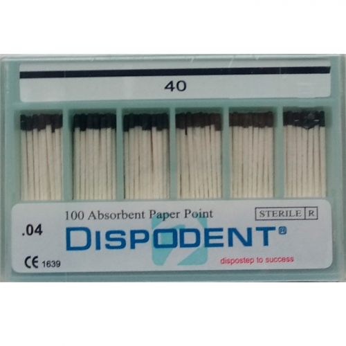 Абсорберы конусные 04 №40 (100шт), Dispodent