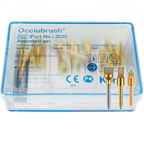 2520 Щетки Occlubrush для полировки композитов ассорти (3 Х 5 шт.)-набор KERR